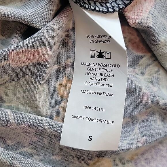 LulaRoe NWT floral print tunic top for women Size S ( runs big ) - Picture 11 of 13